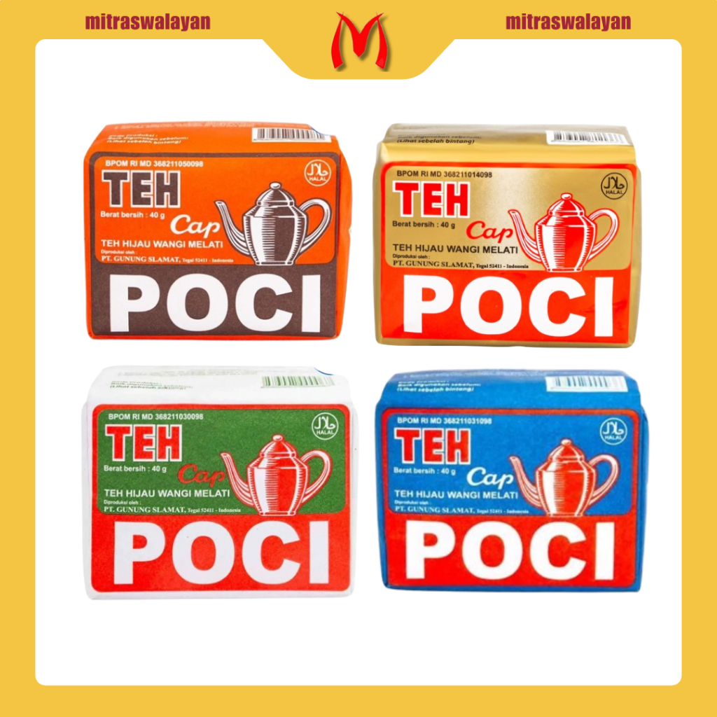 

Teh Seduh Hijau Wangi Melati CAP POCI @40 gr