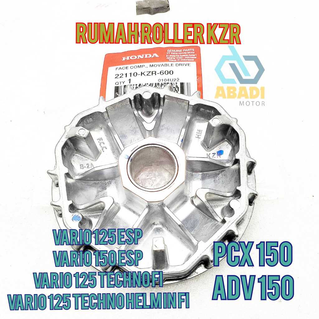 Rumah Roller Ori Honda KZR  Vario 125 Techno Helm In Fi Vario 125 LED Vario 150 ESP PCX ADV 150 Vari