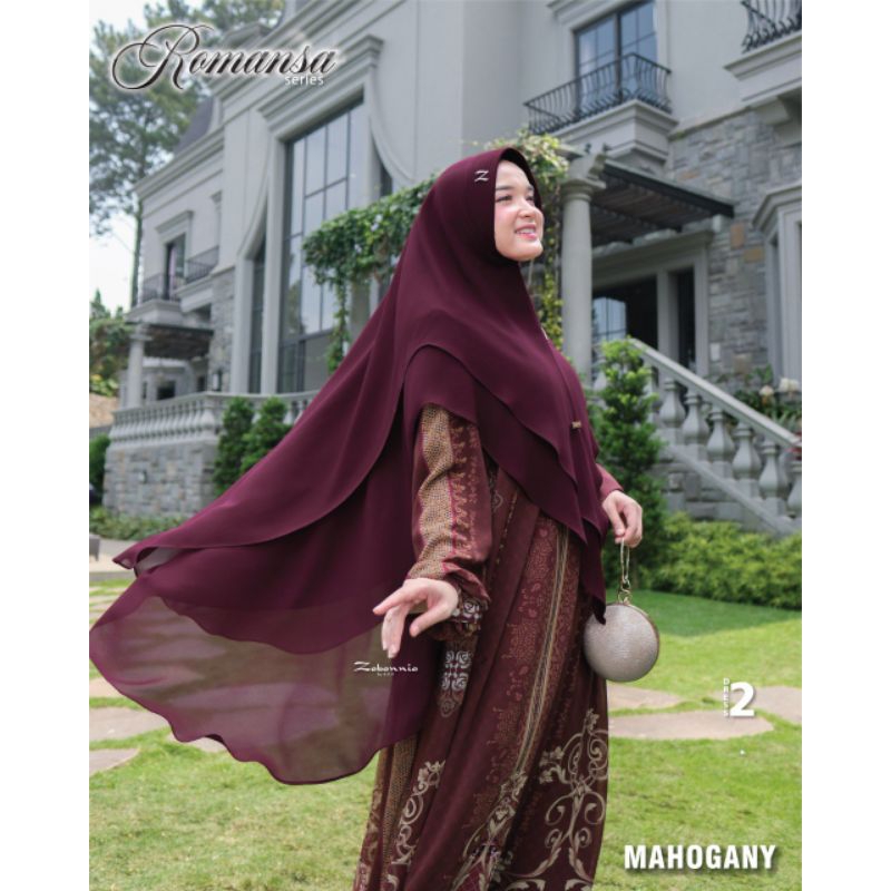 COD ✅ KHIMAR MOM MAHOGANY BY ZABANNIA