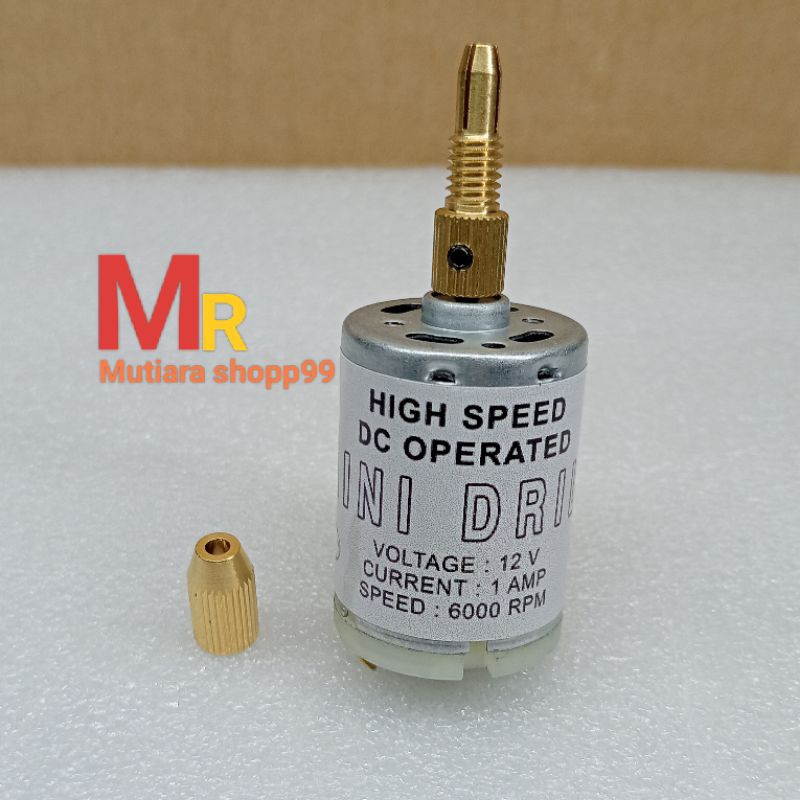 Bor papan PCB dinamo mini dril 12V DC 6000RPM