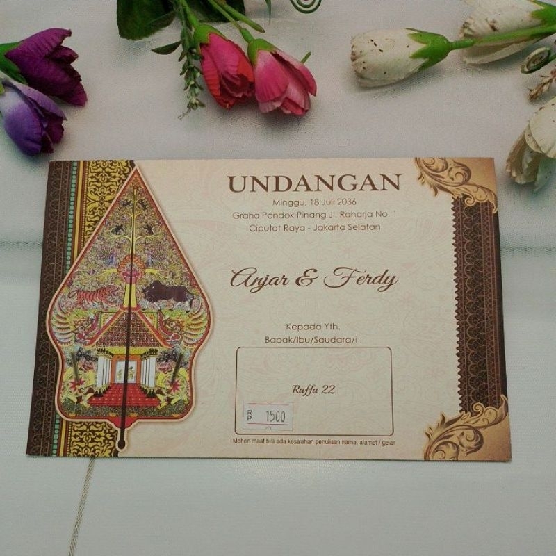 undangan Raffa 22, free custom ,  free plastik kemas