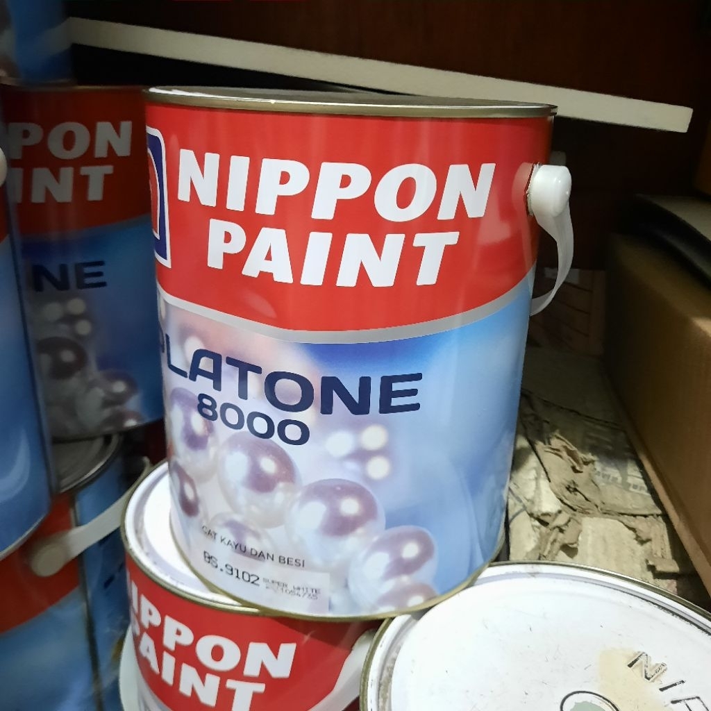 Cat Minyak Nippon Paint Platone 3.785 liter 5 kg / Cat Besi ukuran Besar Galon