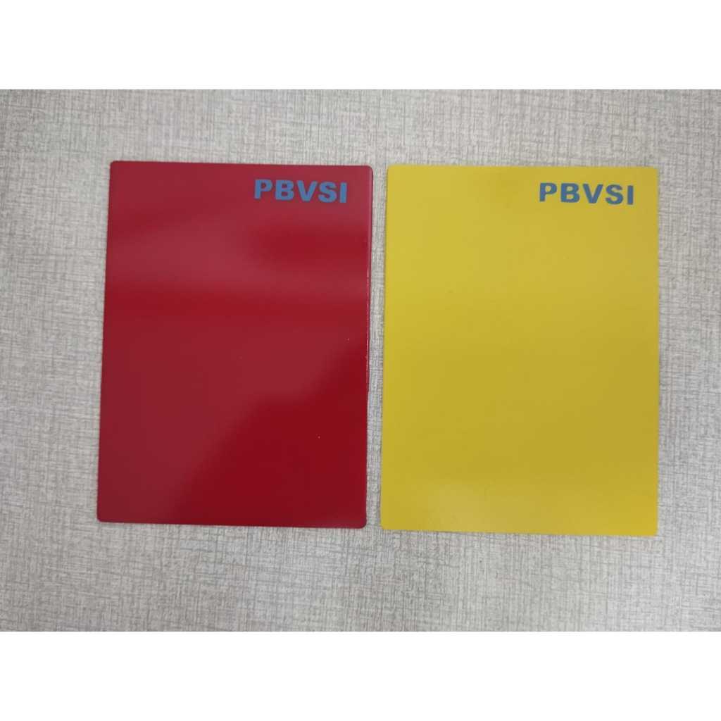 kartu wasit merah kuning bola voli