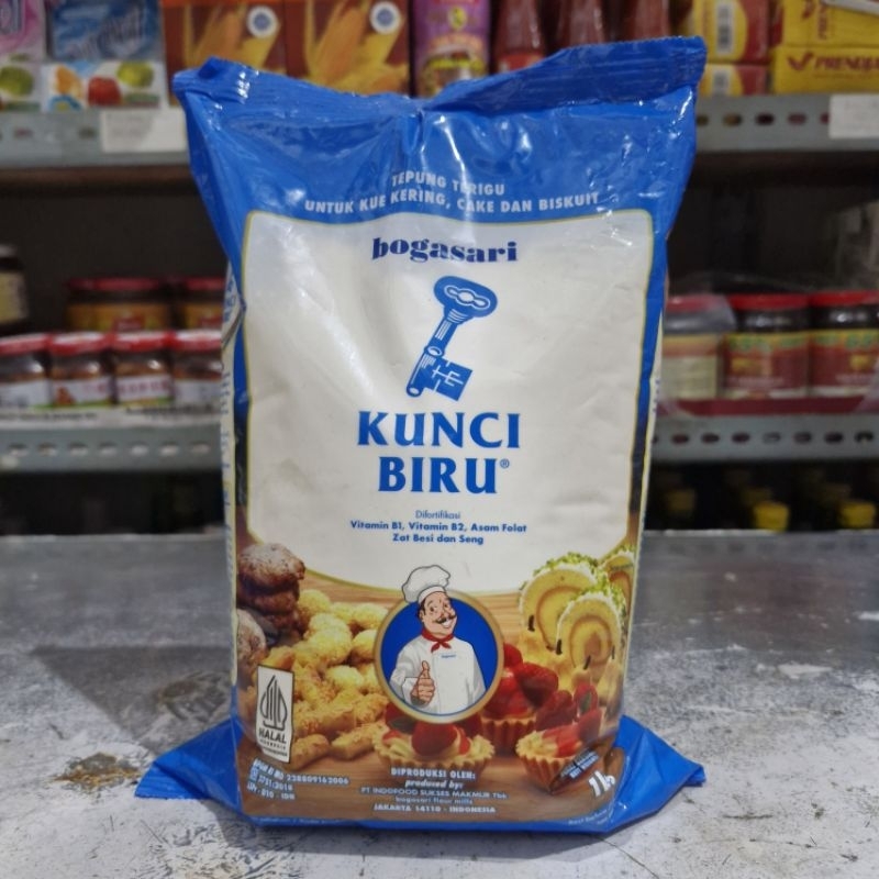 

BOGASARI TEPUNG TERIGU PREMIUM KUNCI BIRU 1 KG / Tepung Kunci Biru 1kg / Terigu Bogasari Premium / Tepung Terigu Serbaguna Bogasari / Kunci Biru Untuk Kue