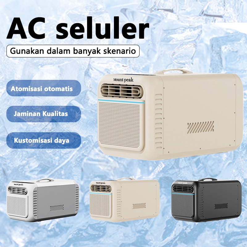 Mountpeak AC portabel, tanpa drainase, AC mini untuk berkemah dan dipasang di mobil