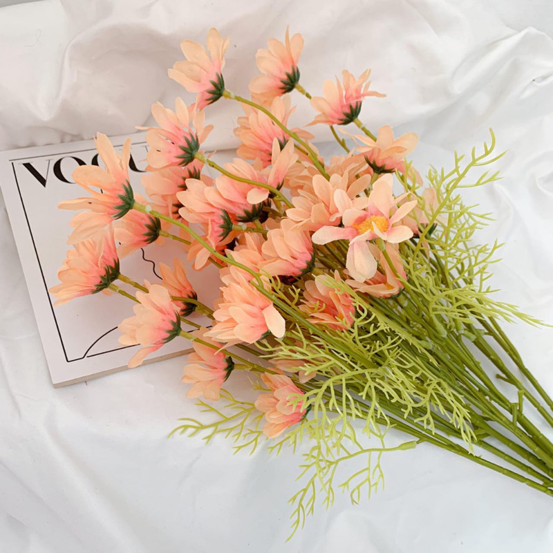 Bunga Aster Artificial / Artificial Bunga Aster 1 Tangkai/ Bunga Aster 1 Tangkai / Bunga Palsu / Bun