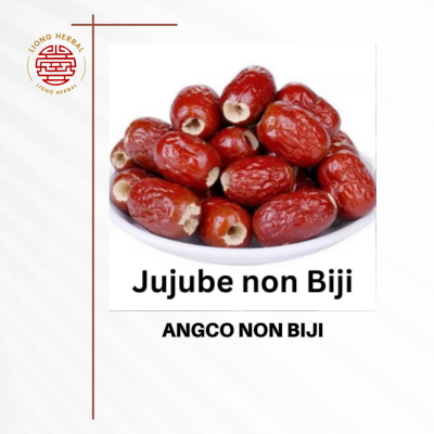 

ANGCO NON BIJI ASLI / JUJUBE PREMIUM / DRIED RED DATES / KURMA MERAH TANPA BIJI / ANG CO 100 - 250 gram