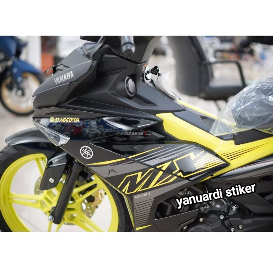 Striping stiker list JUPITER MX king new tahun 2022 2023 hitam kuning stabilo mx king 2022 stabilo g