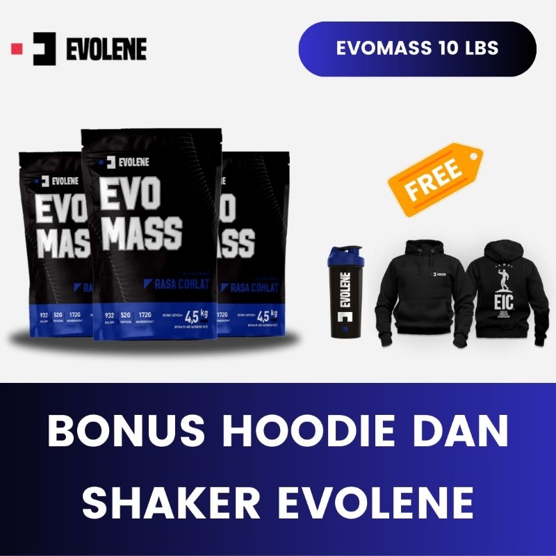 

Evolene Evo Mass Evomass Susu Gainer Bulking Otot 4,5 4.5kg 4500gram 4500 gram gr Penggemuk Badan