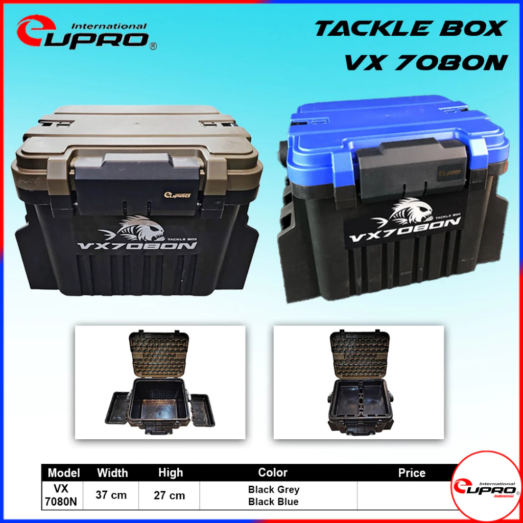 Eupro Tackle Box VX7080N | Kotak Pancing| Fishing Box/Box peralatan