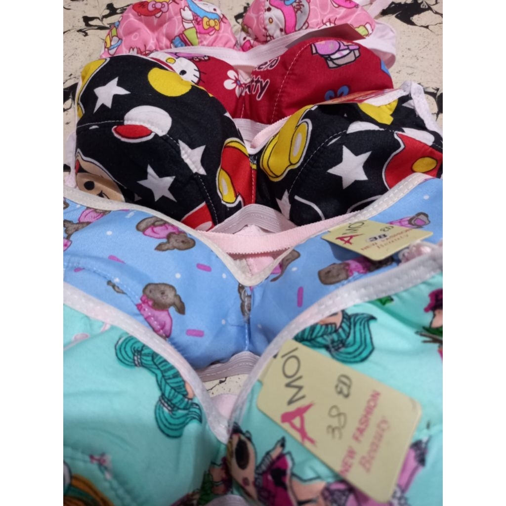 1PCS BH PELAJAR SABLON KAIT 2 TANPA BUSA // BRA REMAJA SMP TERMURAH