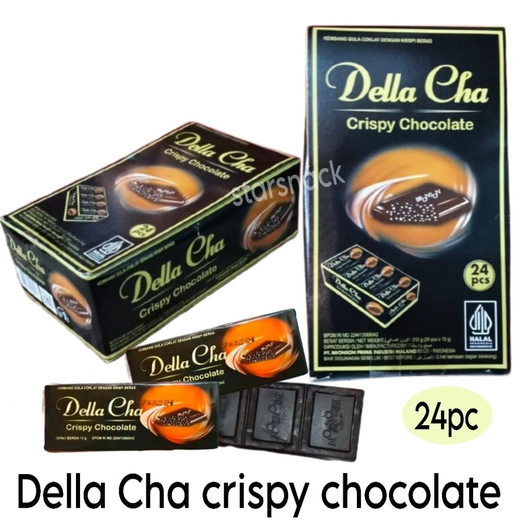 

Della Cha Crispy Chocolate isi 24pc / kotak