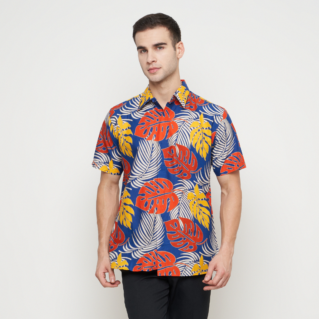 [Krisna Wahyu] Batik Pria Katun Lengan Pendek