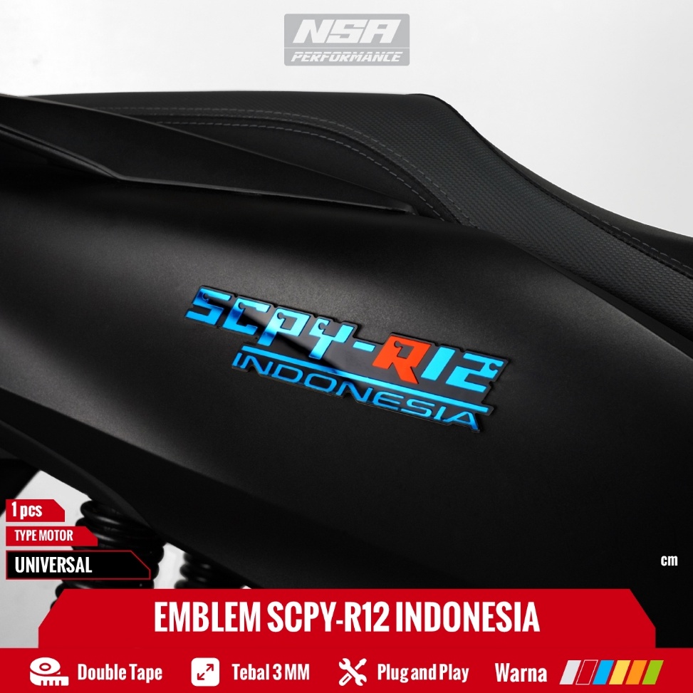 Sale NSA Emblem Scoopy 1PCS Scoopy Ring 12 Logo Scoopy R12 Indonesia Emblem Scoopy 3D Timbul 3D Akse