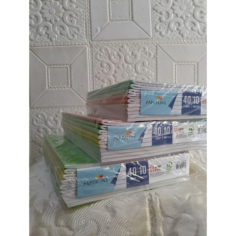 

BUKU TULIS SEKOLAH| PAPERLINE ISI 40 Lembar| 1 Pack 10 Buku|