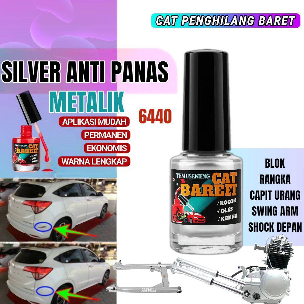 Cat Silver Metalik Silver Anti Panas Sampai 200° Untuk Blok Mesin Rangka Capit Urang Swing Arm Shock
