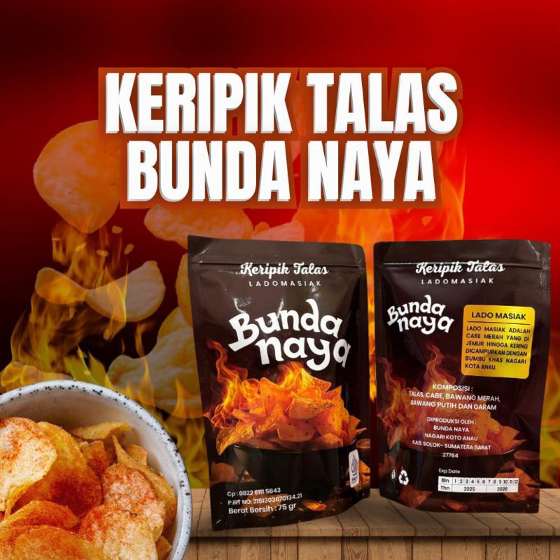 

Kripik Talas Lado Masiak Bunda Naya