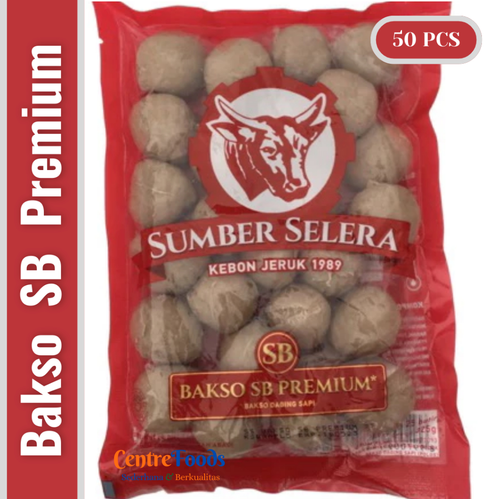 

Bakso Daging Sapi SB Premium - Baso Premium SUMBER SELERA | Isi 50 Pcs - 650gr [ Harga Per BKS ]