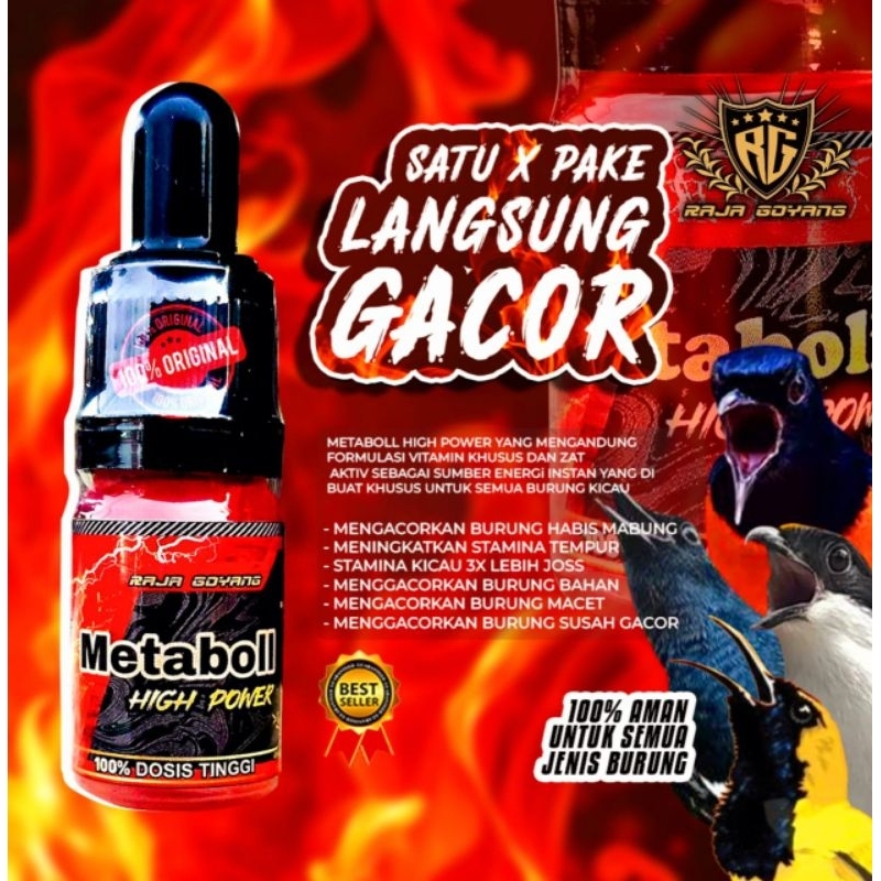 METABOLL HIGH POWER RG/ PENGGACOR SEMUA BURUNG KICAU  PENGGACOR SEMUA BURUNG KICAU /UNTUK SEMUA HIGH