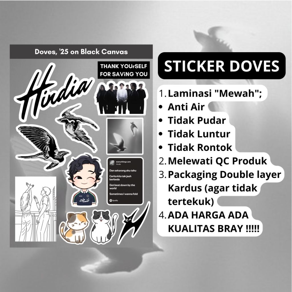 Sticker Hindia Album LHAB & DOVES
