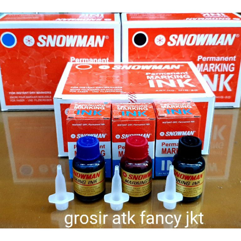 

KODE F82A MIG 2 Tinta Refill Ink Spidol Permanent Marker Snowman MIG2