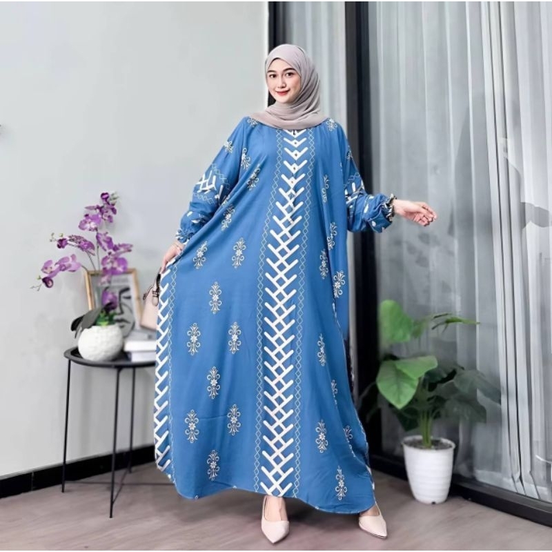 Gamis Kaftan Soleha Ld.170 Lengan panjang Gamis kekinian