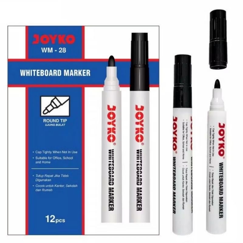 

Spidol Joyko Whiteboard WM-28 / Spidol joyko tidak permanen