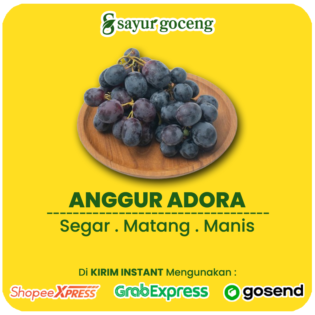 

Anggur Hitam Segar Manis & Berkelas, Camilan Sehat untuk Keluarga - Sayur Goceng Palembang