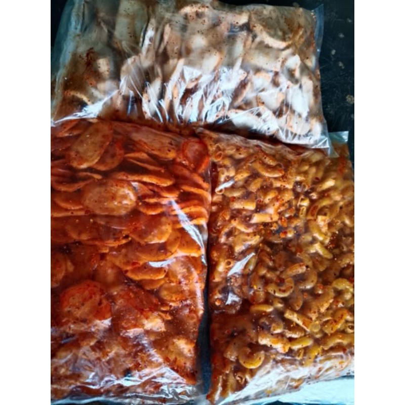 

paket bundling bareng kering makaroni dan kerupuk kemplang