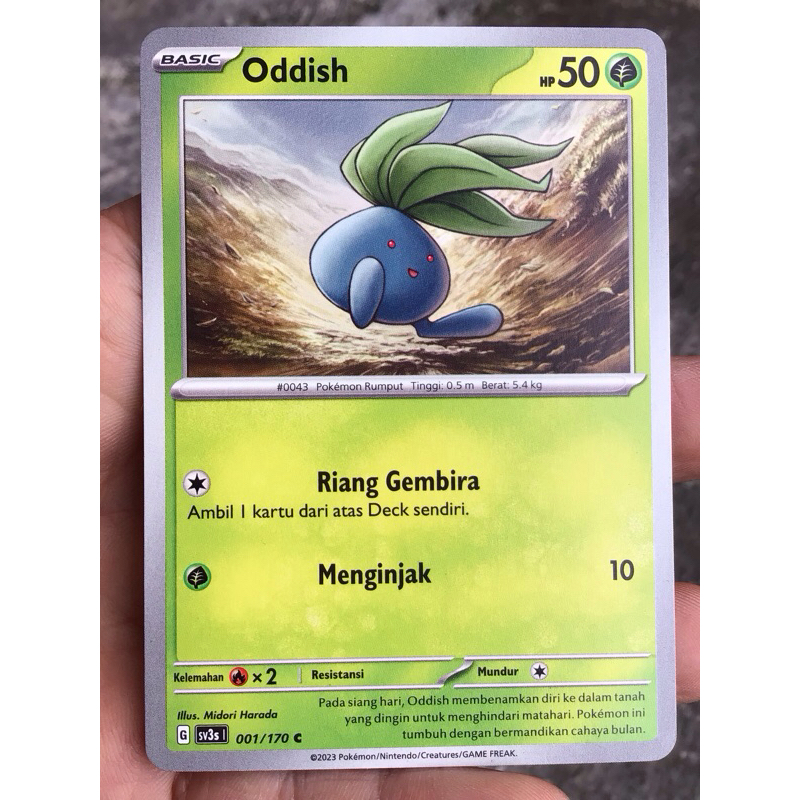 POKEMON GO KARTU PROMO ODDISH