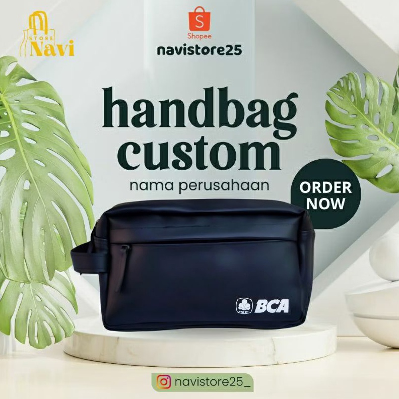 KODE L44J Handbag Tas Tangan Custom Logo Bank Central Asia  Logo BCA Prioritas  Logo BCA Sekuritas  