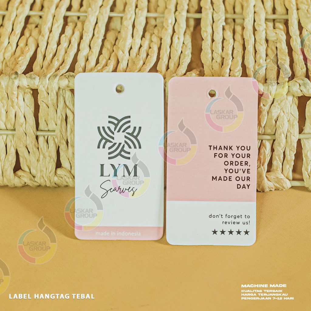 

Hangtag Tebal 700 gsm, Free Desain