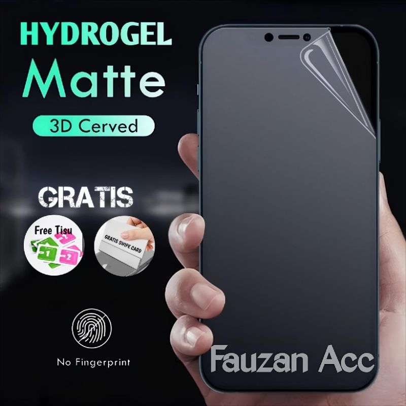 ANTI GORES HYDROGEL FILM MATTE TECNO SPARK 20 PRO 5G 20 PRO PLUS 20 PRO 20 20C GO 2024 10 5G 10C 10 