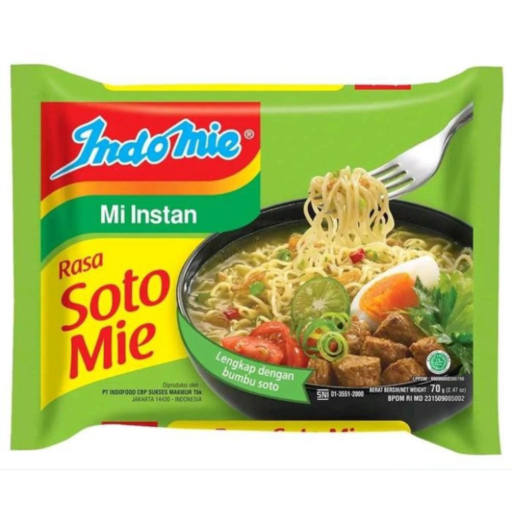 

Indomie Rasa Soto Ayam 5 Pcs