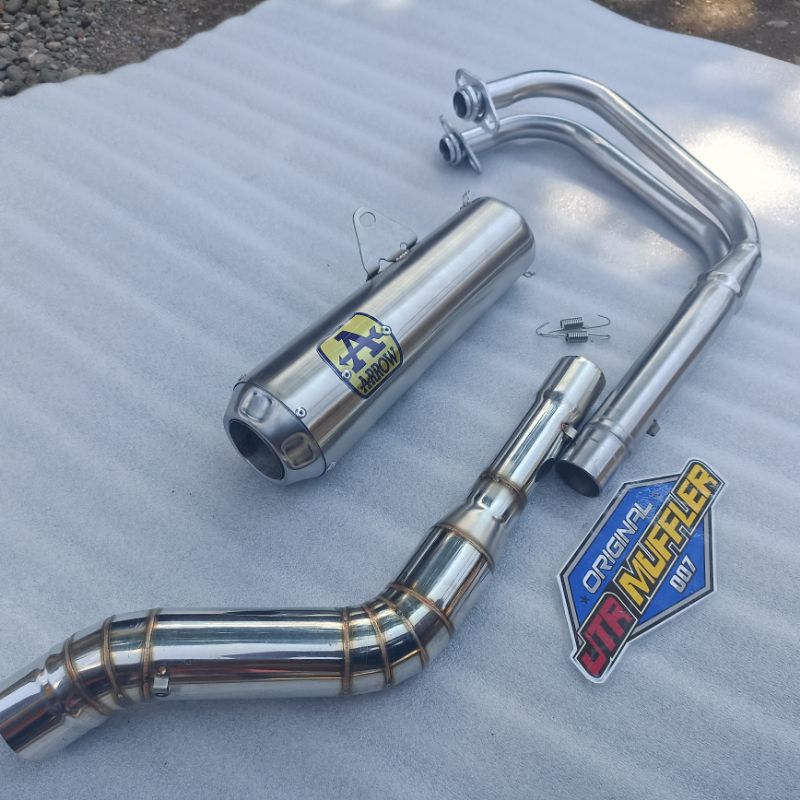 Knalpot Arrow fullsystem Ninja 250fi old Ninja 250 karbu