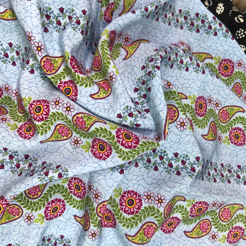 kain wolfis motif bunga - kain wolfis motif impor - kain wolfis motif premium kkt