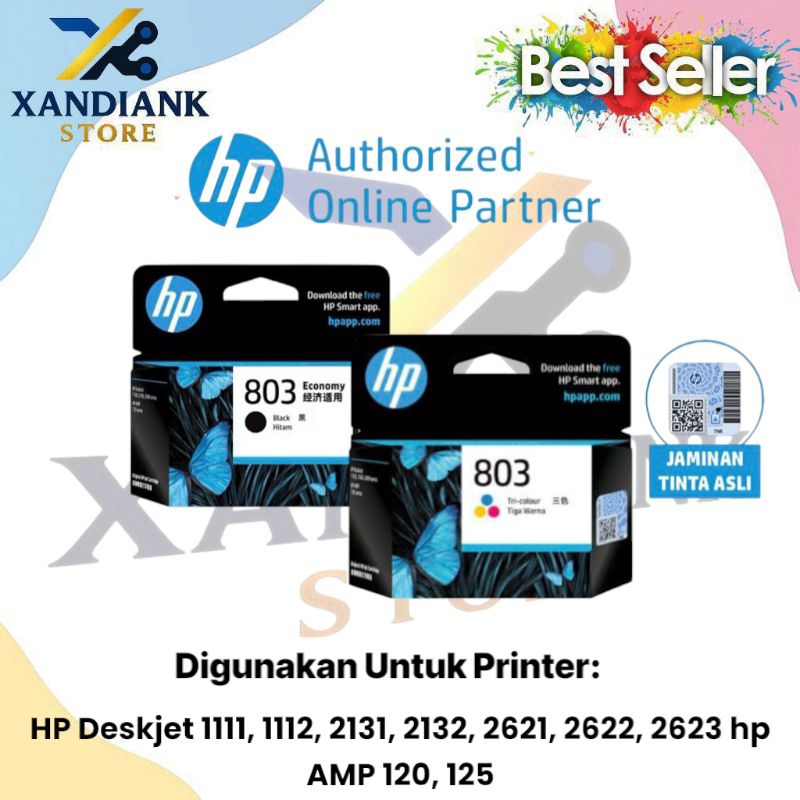 HP cartridge 803 Black & HP cartridge 803 Color (1set) Original