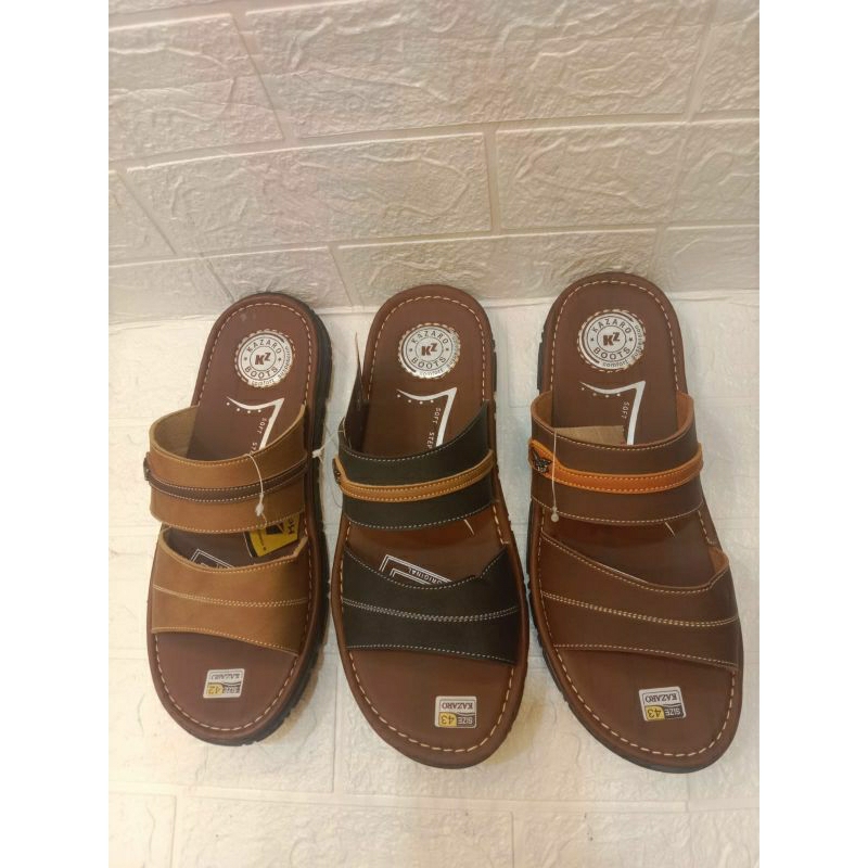termurah sendal cowok kekinian ukuran 39-43 merek kazaro original Sandal Fashion