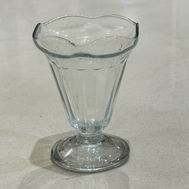 (1 PCS) Gelas Es Krim Kaca IC1012 / Mangkok Kaca / Gelas Kaki Kaca Unik 200ml