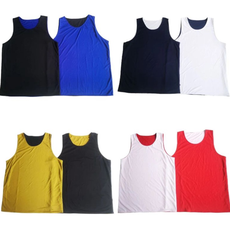 KODE M72K Jersey Basket Atasan Polos Revesible Bolek Balik