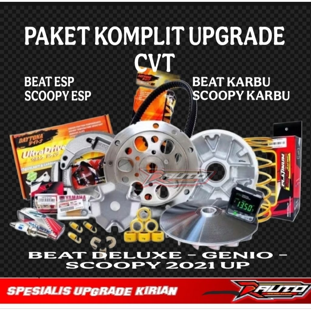 BEAT DELUXE FULL SET RACING PAKET KIRIAN FULL KOMPLIT BEAT FI ESP SCOOPY FI ESP GENIO RUMAH ROLLER K