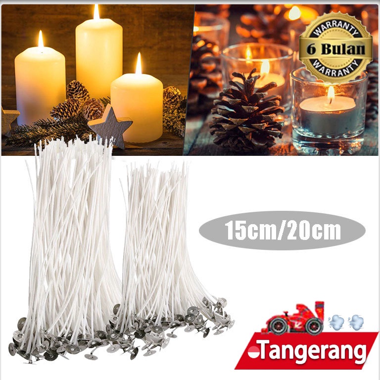 KODE P12N 1 Pcs Sumbu Lilin Bahan Katun Candle Wicks Waxed Cotton DIY Sumbu Lilin Tebal Ukuran 15  2