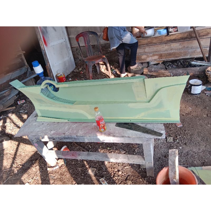 bemper samping t120ss/carry futura. bahan plat kondisi poxy