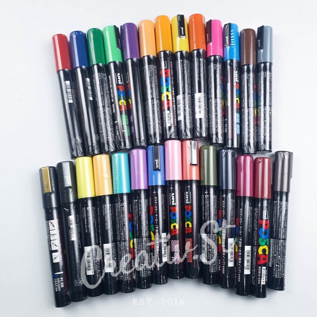 

KODE P35W Uni Posca Pc5M Paint Marker Medium Point Tip Part 2