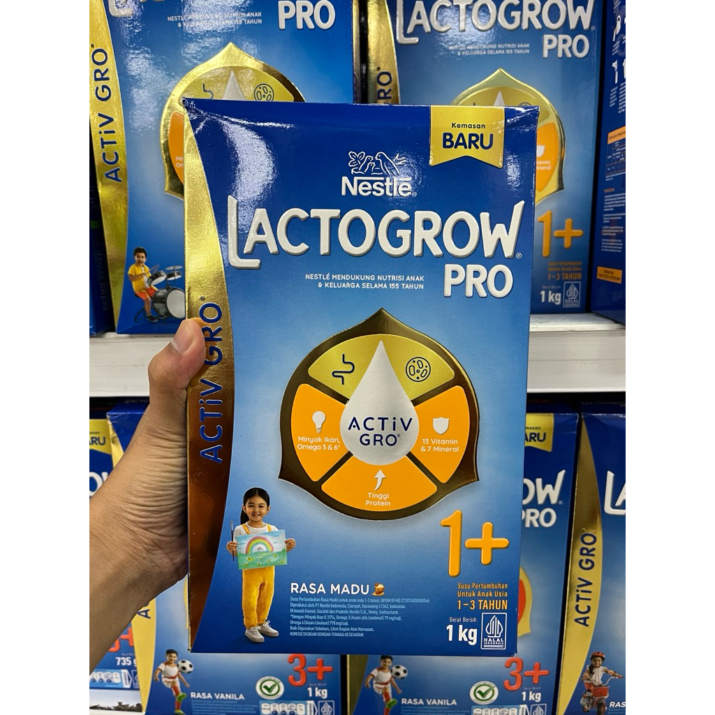 

Lactogrow Pro 1+ kemasan 1kg Madu | lactogen 1+ | susu murah | lactogen murah