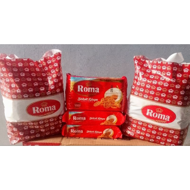 

Biskuit Roma kelapa 300gr+bonus tas kresek Roma kelapa.