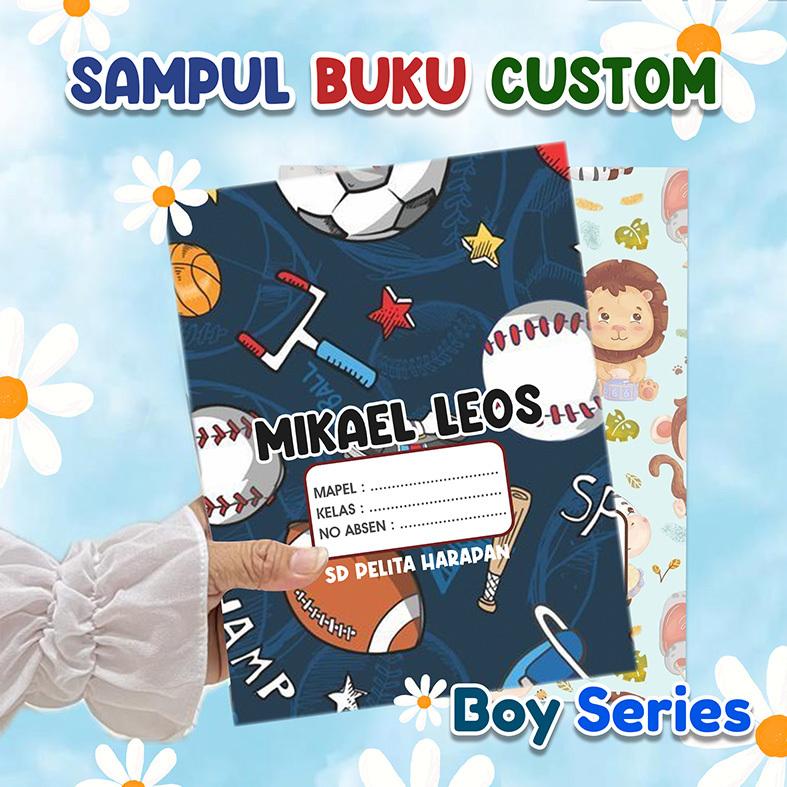 

SAMPUL BUKU CUSTOM BOY SERIES | SAMPUL BUKU SEKOLAH | SAMPUL BUKU NAMA ANAK