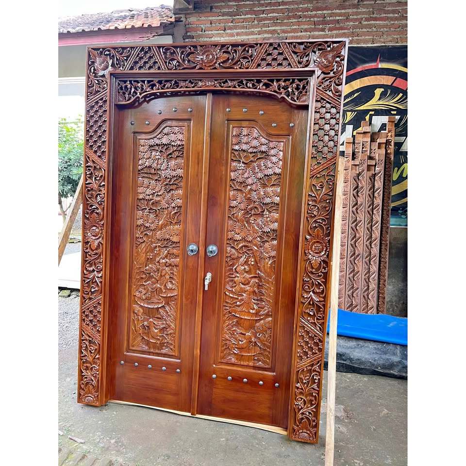 Pintu Gebyok Jawa | Pintu Gebyok Minimalis | Pintu Gebyok Ukir Jati Jepara