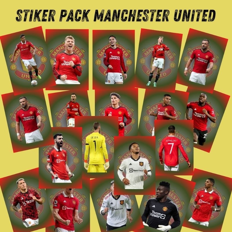 

STIKER PACK 15 PCS MANCHESTER UNITED TERBARU BAHAN VINYL