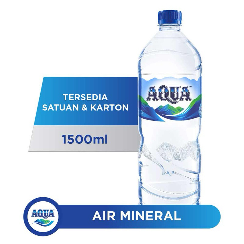 

AQUA 1500ml x 12 botol (1 Karton) Murah